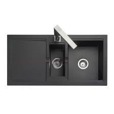 CX9852GB - Rangemaster Cubix 1.5  Sink - Neostone Granite Black